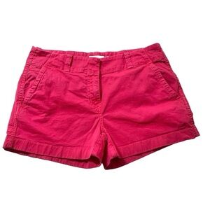Vineyard Vines Hot Pink Mid-Rise Casual Lightweight Classic Chino Shorts